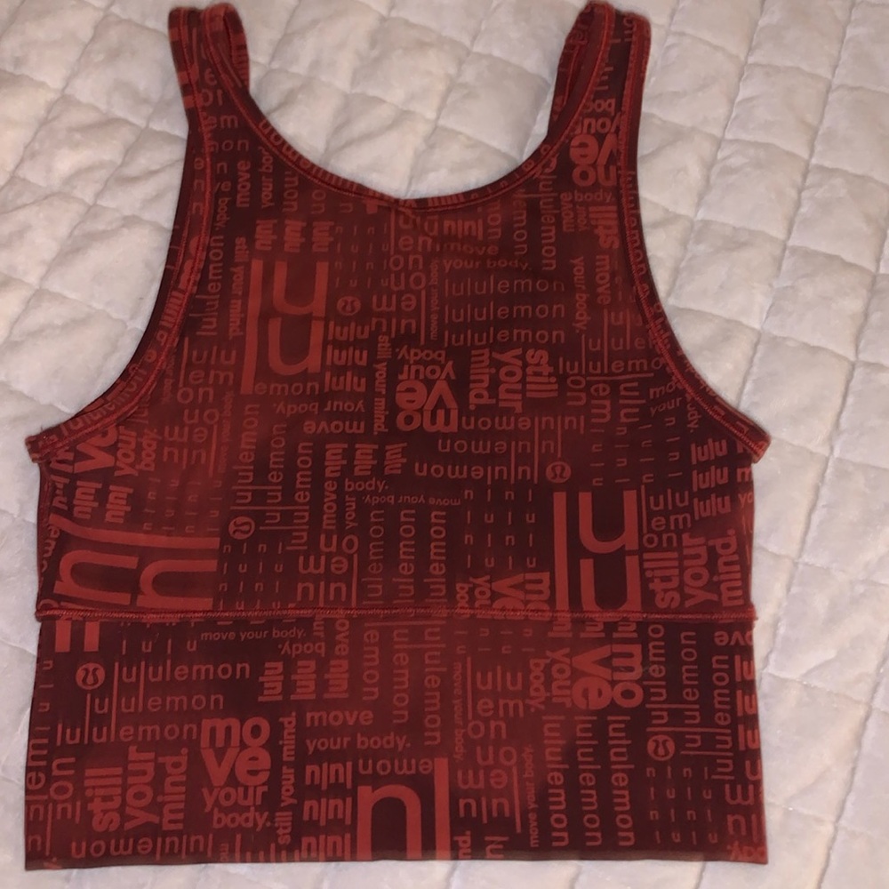 lululemon athletica Red Tank Top